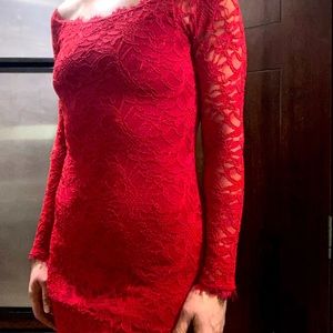 A Sexy Red cocktail dress
